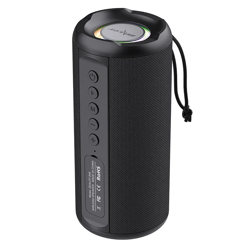 S46 Portable Car Subwoofer Wireless for Bluetooth Audio Speaker LED  5W Output Battery for Home Theatre Outdo