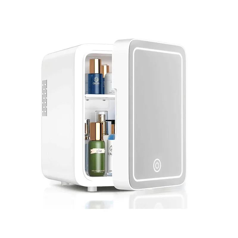 4L beauty refrigerator 110V 220V white car refrigerator, mini refrigerator portable