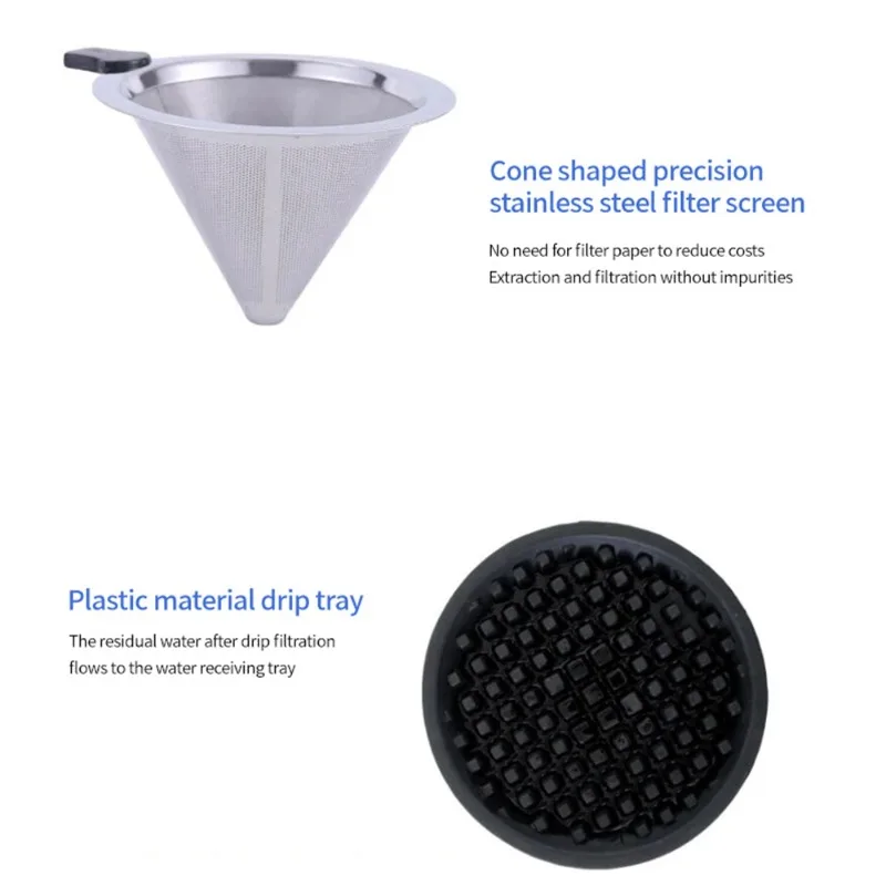 Food Grade Portable Coffee Machine with Filter Cup Self Service Cold Brew Coffee Maker for Office Hotel Portable Coffee Machine