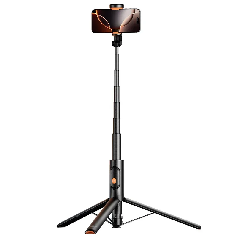 New mobile phone Bluetooth selfie stick, travel portable live broadcast tripod, floor-to-ceiling telescopic stick