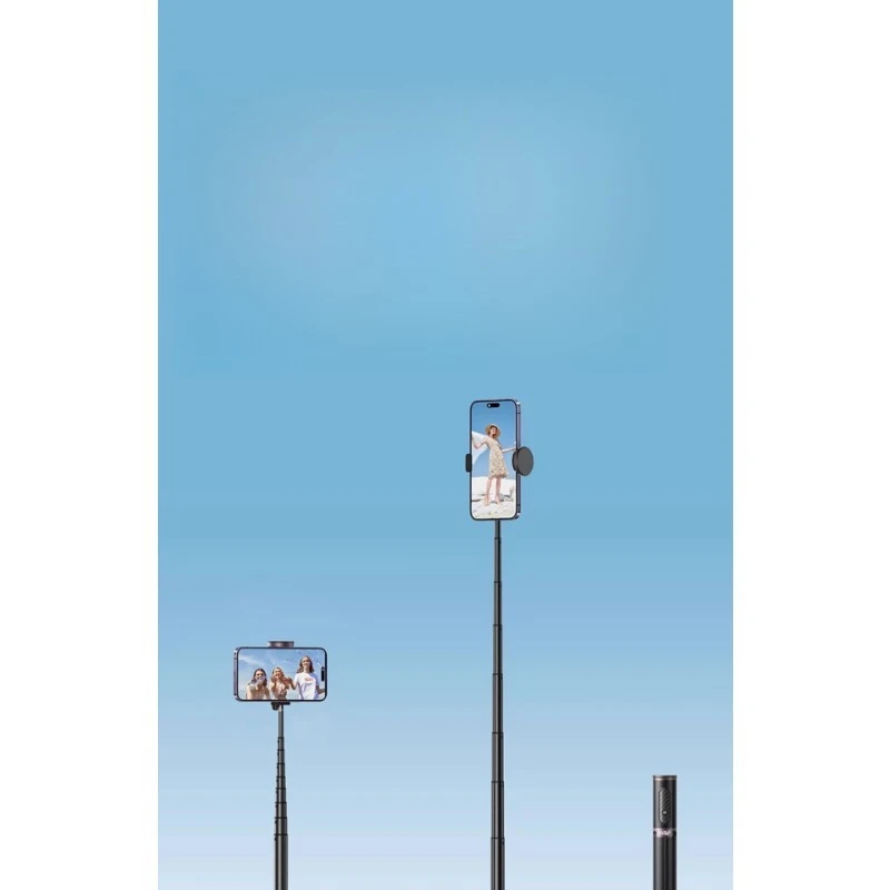 Mobile phone selfie stick universal floor tripod live broadcast bracket handheld camera Bluetooth multi-function travel portable