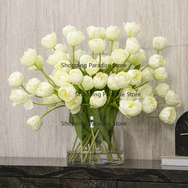 High Quality Handmade Artificial Tulip Flowers for Wedding and Valentine's Day Home Decor OEM/ODM