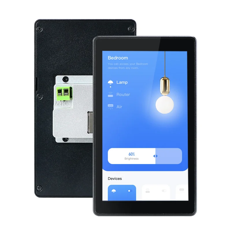 YC-SM55P 5-Inch Capacitive Touch Smart Home Android Tablet 2GB Industrial Use POE Wall Mount RJ45 RS485 Metal Wi-Fi Ethernet