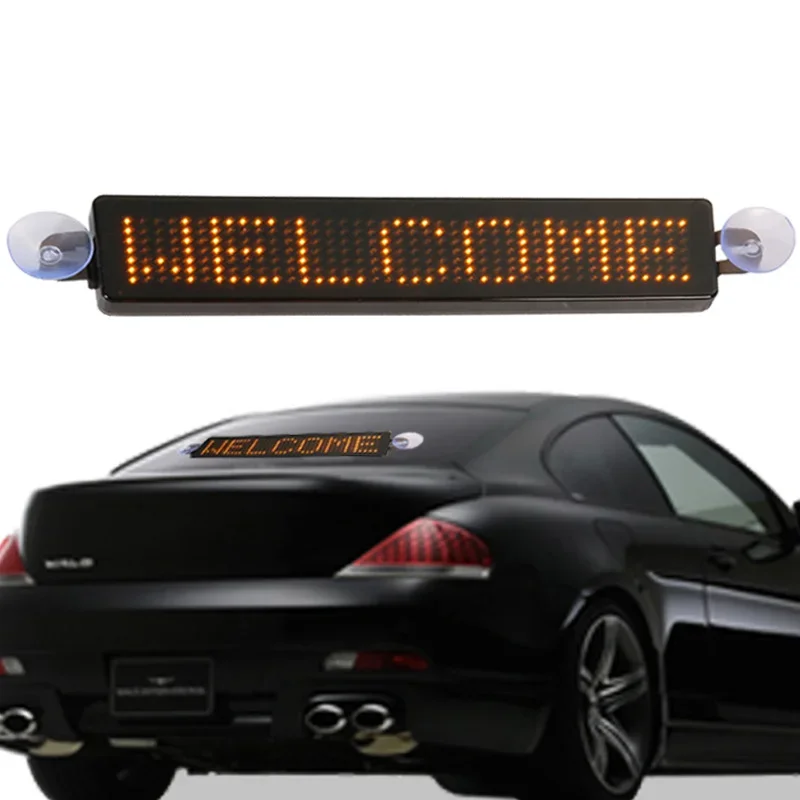 Advertising Screen LED Message Board DIY Programmable Scrolling Message for LED Car Display Car Rear Window Cafe Bar Store Sign