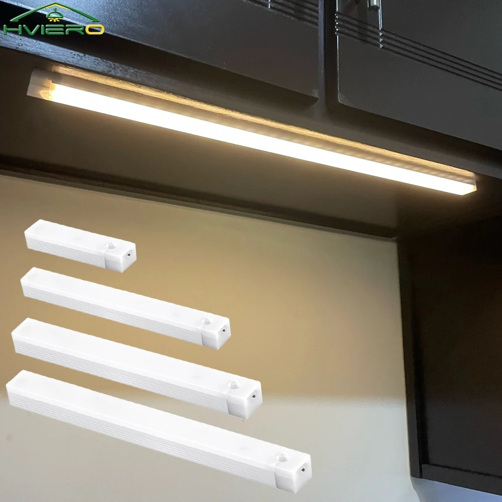 1/2/4/8PCS Wardrobe Room Closet Kitchen Aisle Lighting Motion Sensor Night Lights Wireless LED Lamps USB Rechargeable Magnetic