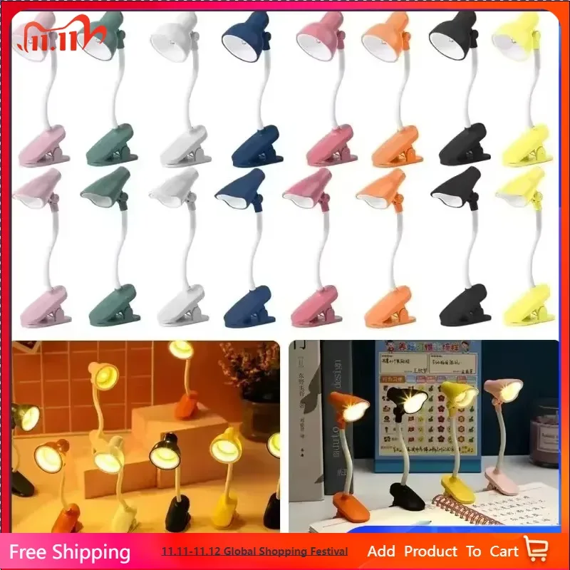 Mini Book Light Foldable LED Table Desk Book Reading Lamp for Home Room Computer Notebook Laptop Night Lights Eye Protections