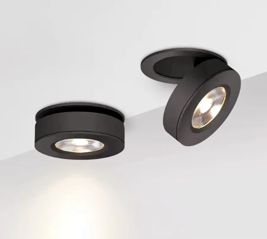 Warm Ceiling Led Ceiling light Recessed Downlight 360 Degree Rotatable 90degree Foldable living room decor Home Lamp AC85-260V