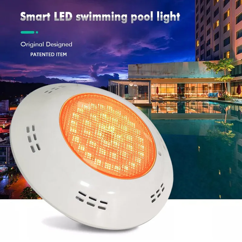 Luces De La Piscina PAR56 LED Underwater Lamps  Color Changing 12V Waterproof IP68 Wall Mounted RGB Pool Lights UV-Anti PC Lamps