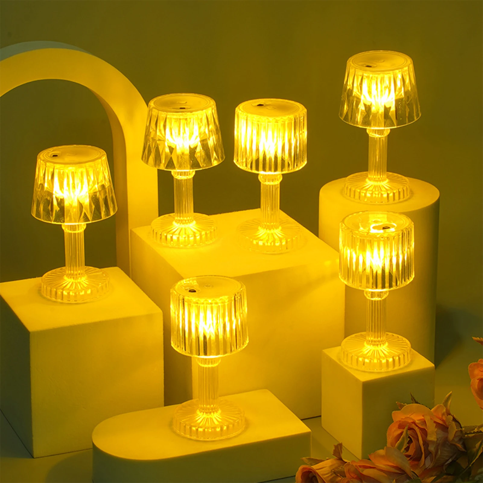 Mini Led Table Lamp Multi-Purpose Eye Protection Lamp Button Battery Power Desk Lamp Home Lighting Supplies For Home Bedroom
