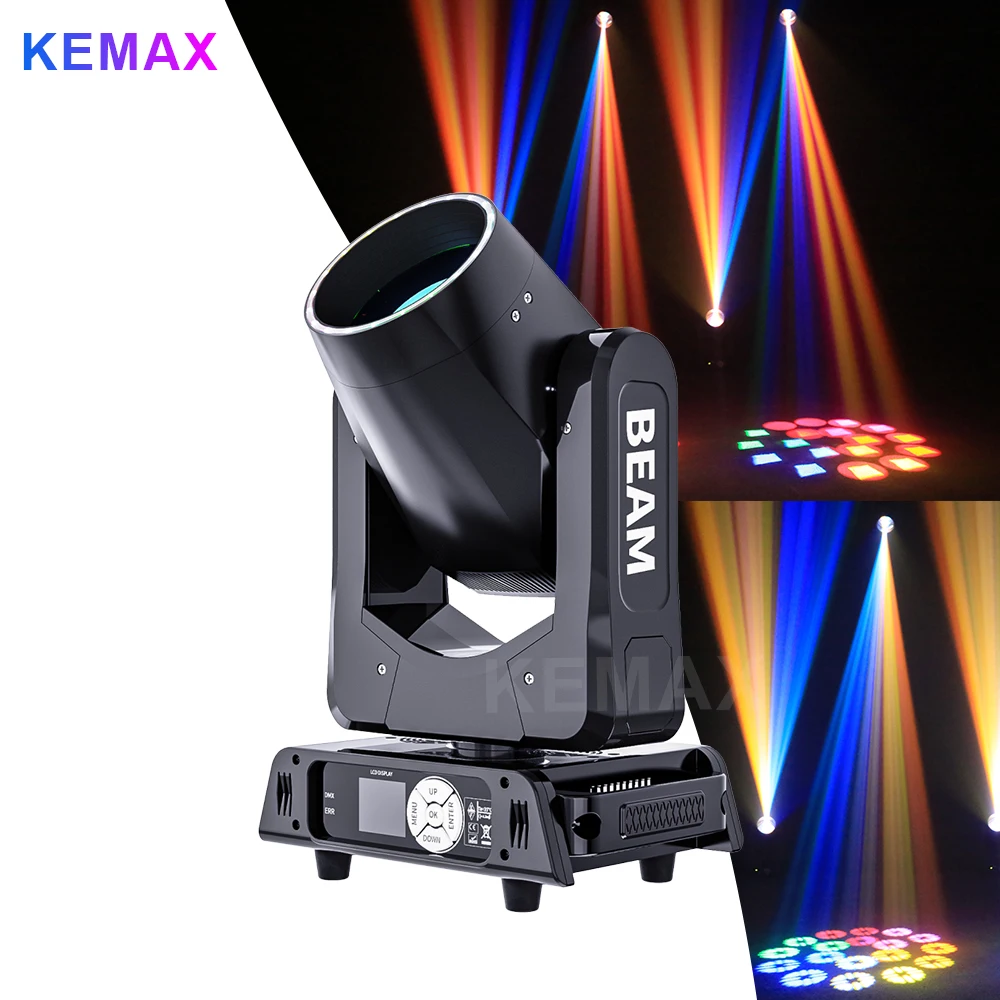 200W LED Beam Moving Head DMX512 Mini Sharpy Beam With Ring 14Gobos DJ Disco Lights 18Prisms Stage Light For Wedding Party Music