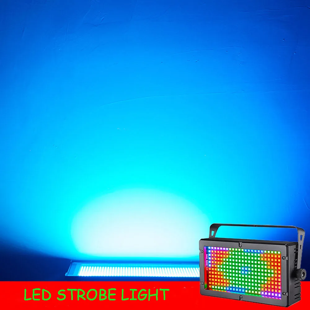 LED Colorful Strobe Light RGB Background Light DMX Control Atmosphere Light LED Sound Activated Stage Light Holiday Decoration