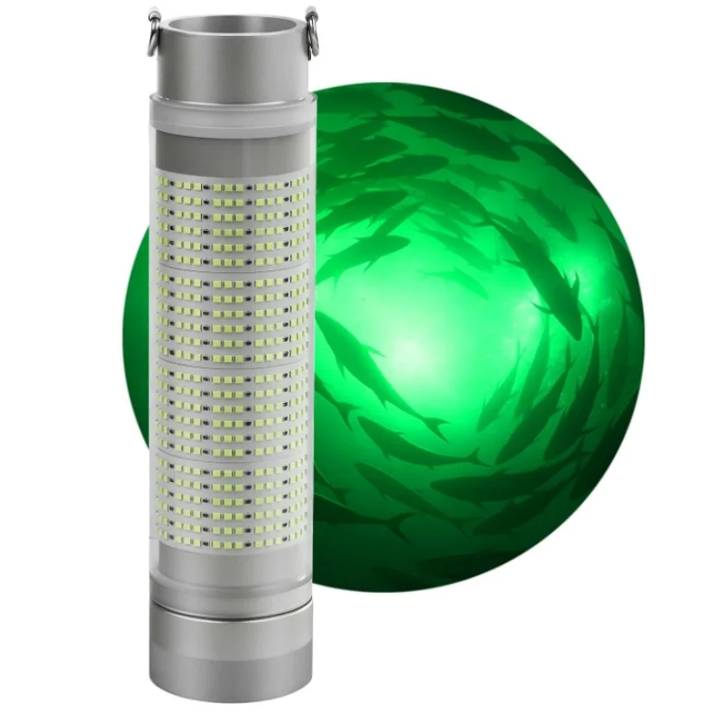 Auto-On Submersible Led Fishing Light 100W 200W 300W Rechargeable IP68 Waterproof Underwater Fishing Light for fish attracting
