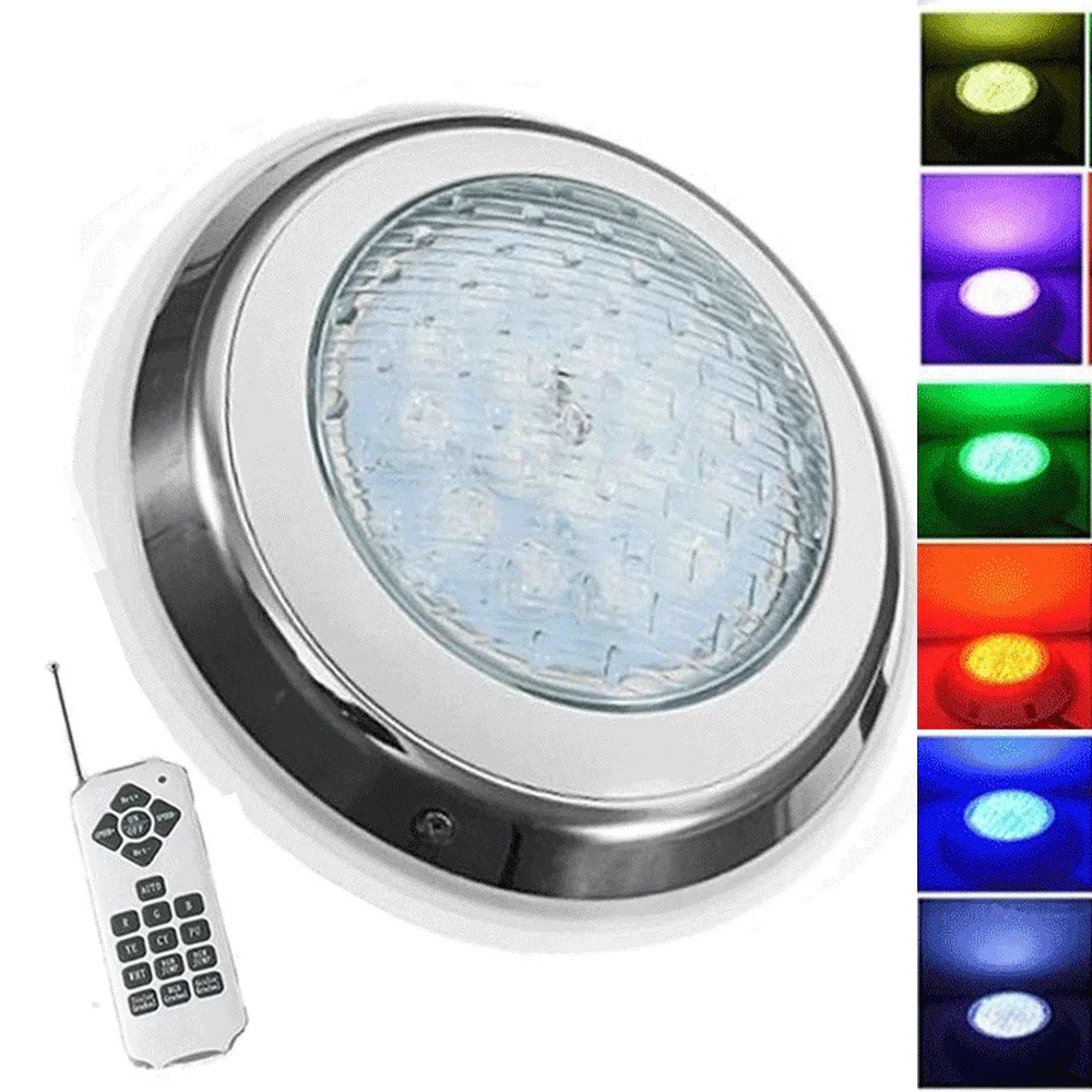 45W RGB LED Swimming Pool Light 30W 36W 54W IP68 Waterproof AC/DC12V Outdoor RGB UnderWater Light Pond LED Piscina Luz Spotlight