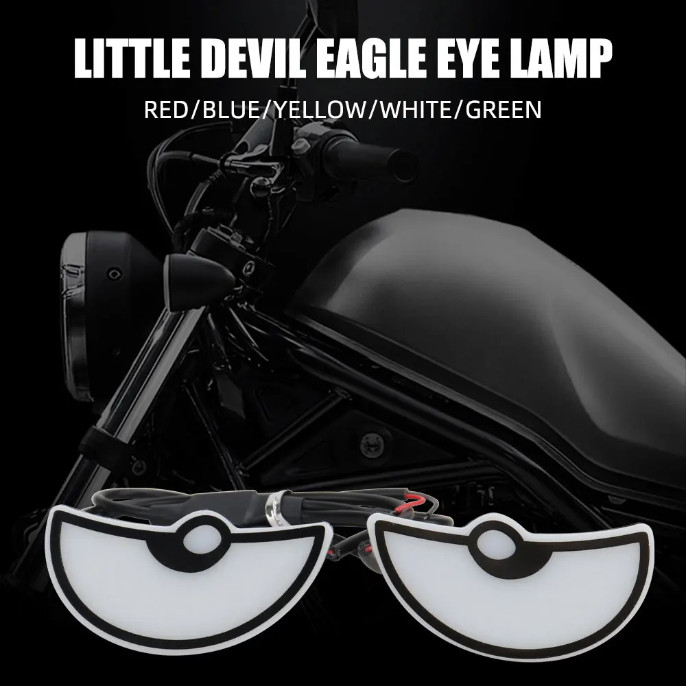 Brand new unique LED lights DIY motorcycle lights Half circle lights Devil's Eye modified universal motorcycle decoration parts