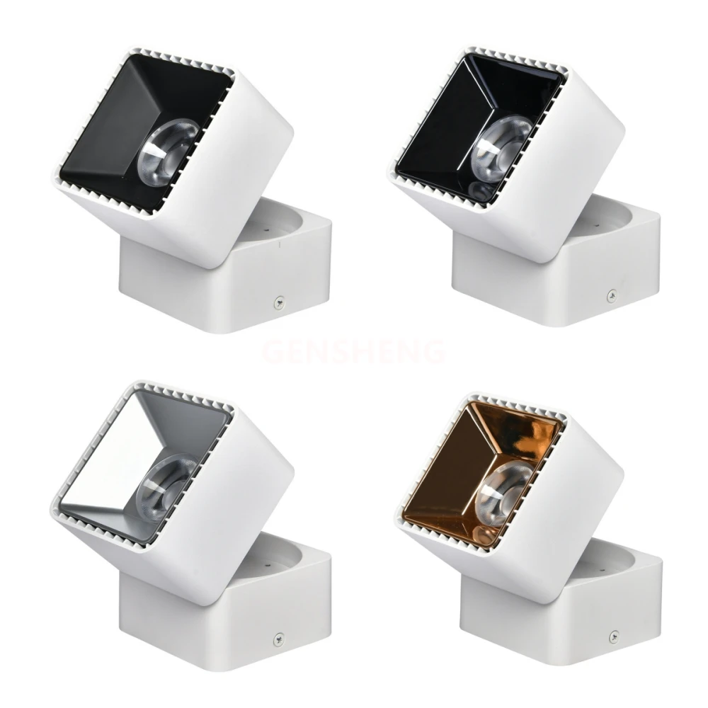 Surface Mounted LED Spotlight Ceiling Foldable Downlight Dimmable White Black 9W12W15W18W Home Decor Indoor Lighting Ceil Lamps