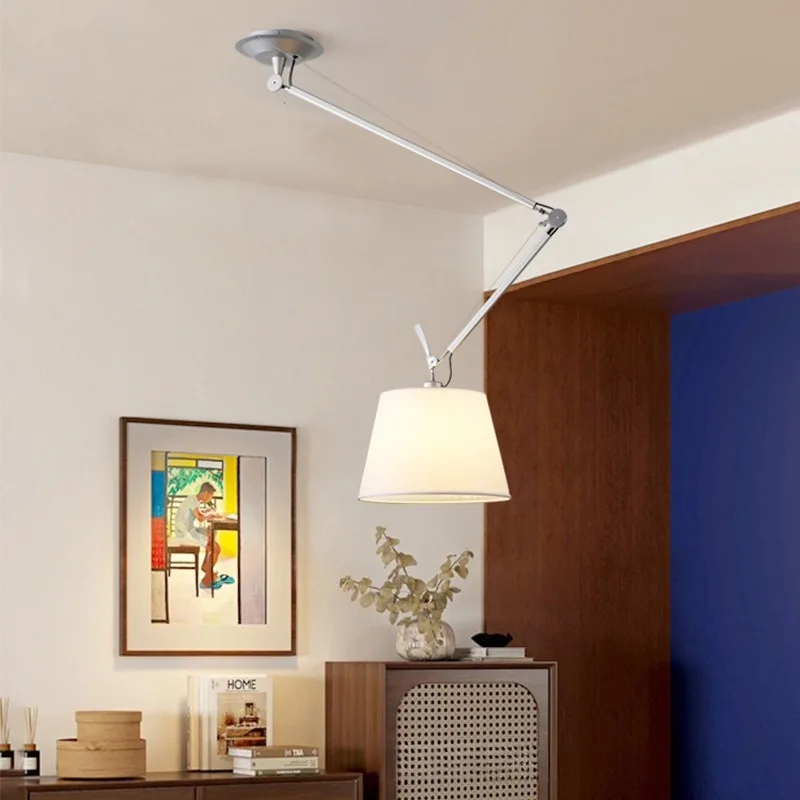 Modern Metal Swing Arm Adjustable Foldable LED Pendant Light Dining Bedroom Study Home Decor Luxury Minimalist New Energy Saving
