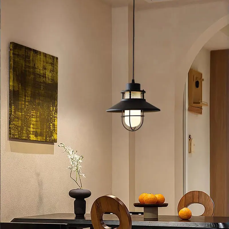 Outdoor Pendant Light Waterproof American Minimalist Garden Corridor Balcony Courtyard Light Indoor Villa Bedroom Pendant Light