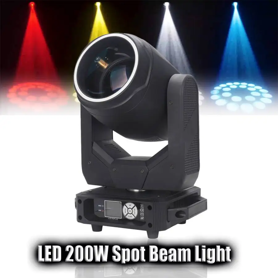 1-10Pcs LED 200W Spot Moving Head Light With Ring Beam+Spot+24 Rotating Prisms+Rainbow 17 Gobo 14 Color Effect Dj Dmx Stage Lyre