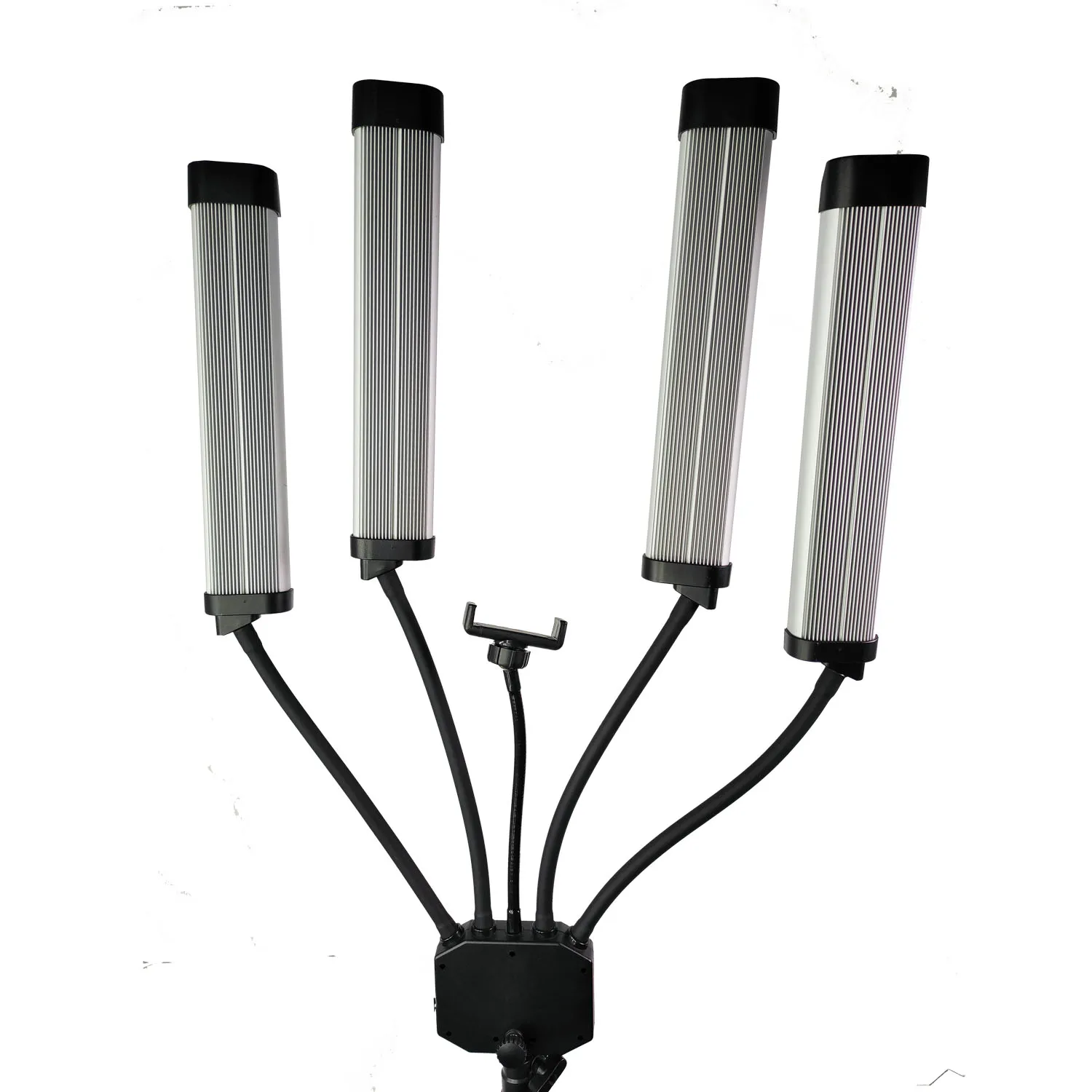 Bi-color Lamp 65W Professional 4 Arms Video Shooting Led Light for Beauty Tattoo Moon Ring Light with Tripod for Makeup