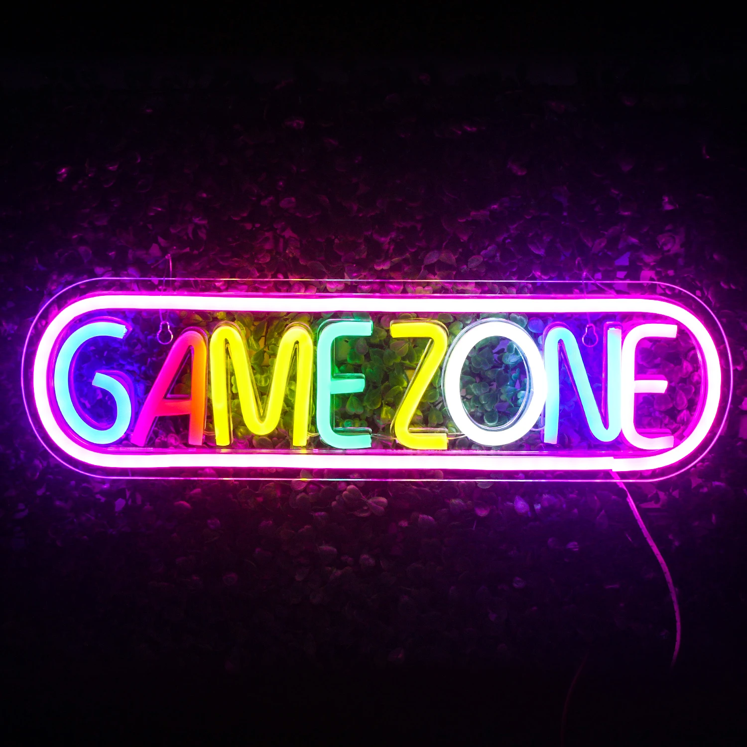 Colorful Game Zone Neon Sign Gaming Led Neon Light Signs for Wall Decor Party Decor Bedroom Gaming Wall Lightup Signs Neon