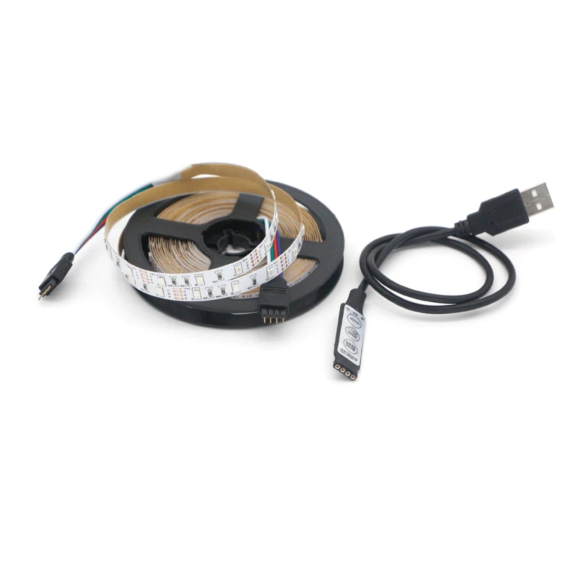 1M USB RGB 5V For Smart TV Backlight Led Strip Lights For Gaming Room Decoration Bedroom Home Christmas Wedding Decor Led Lamps
