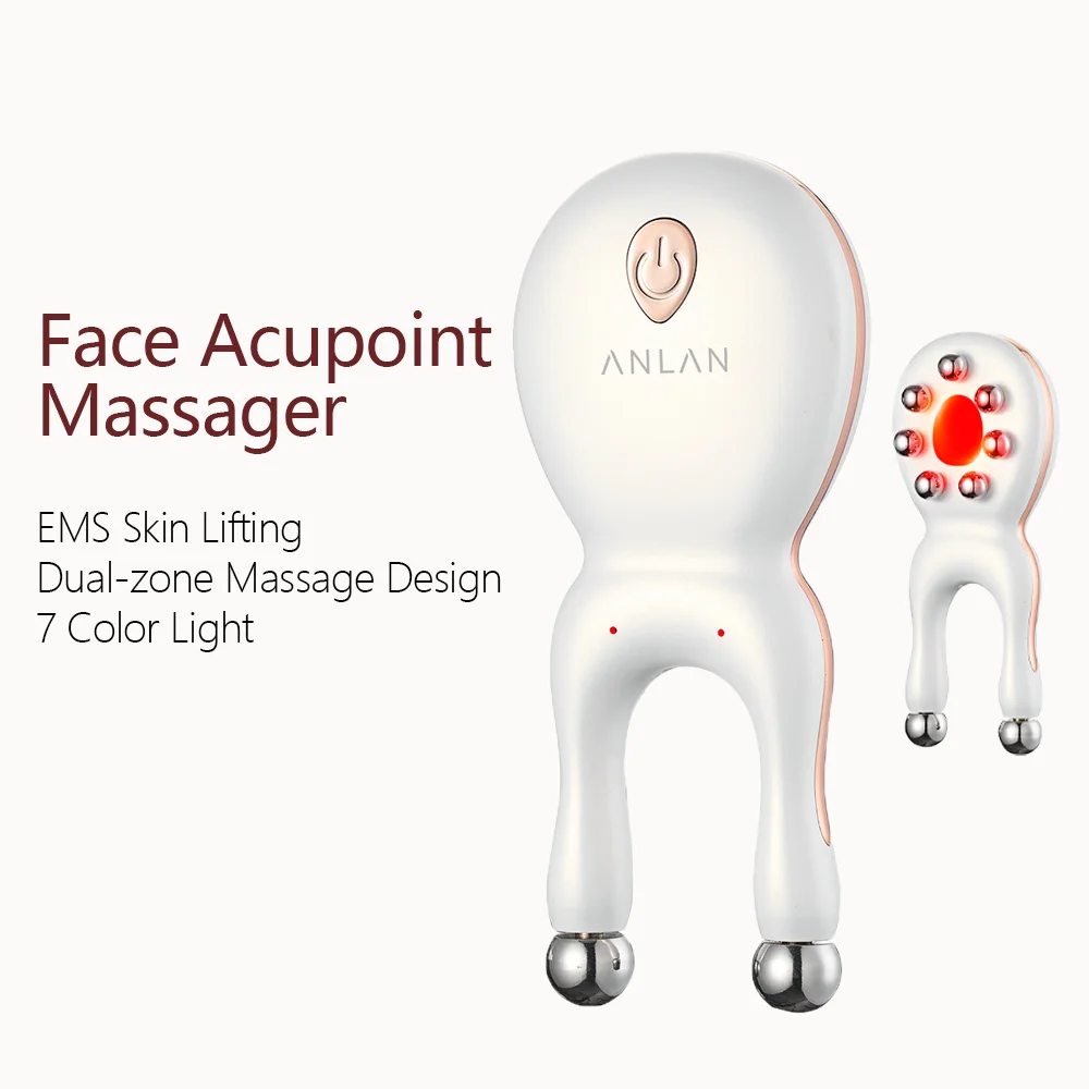 ANLAN Eye Acupoint Massager Nose Facial Lifting 7 Color LED Light Therapy Skin Care Reduce Puffiness Anti-Aging Tightening Skin