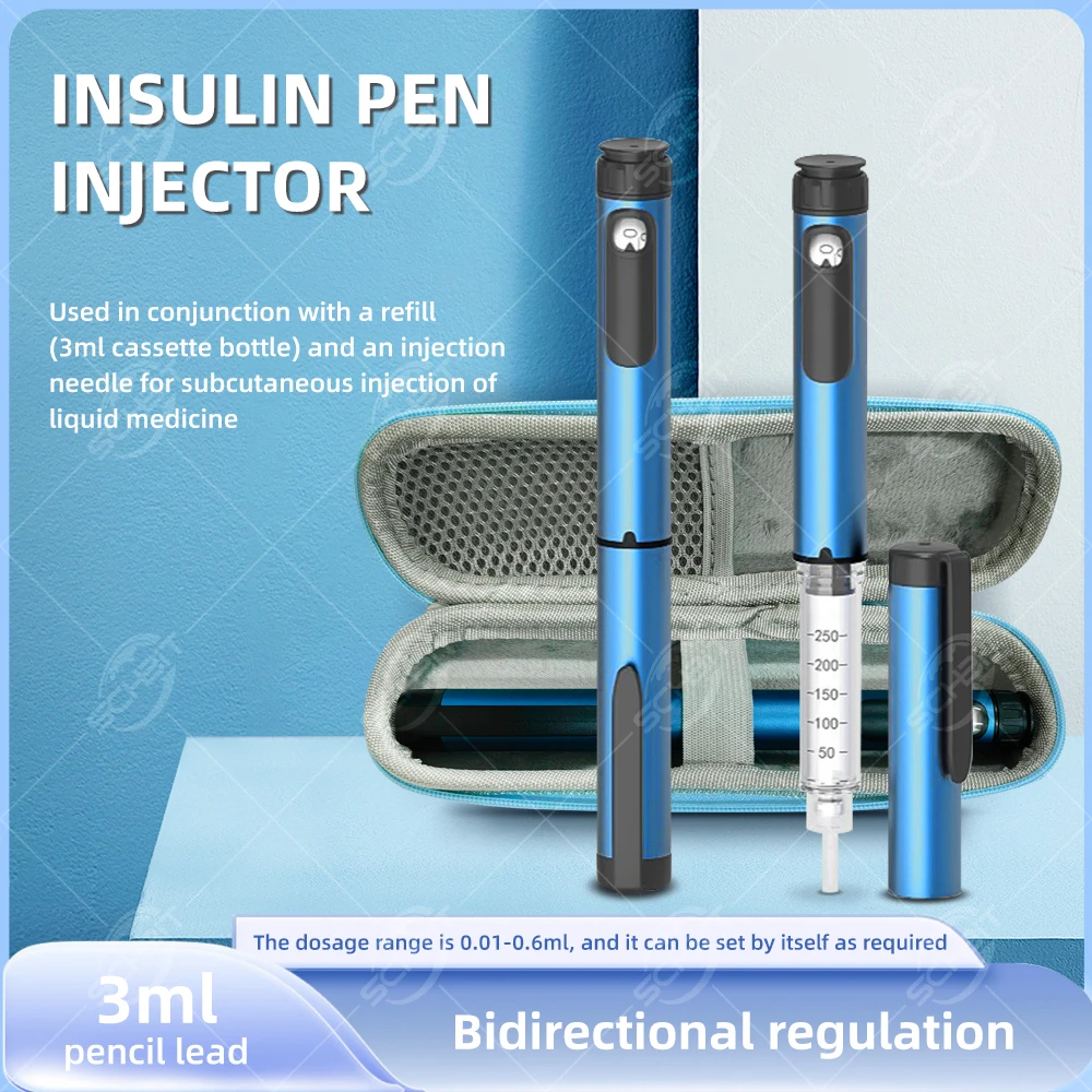 Portable Insulin Novo Pen Reusable Multi Function Insulin Pen Syringe Auto-Injector Syringe Household Insulin Injector Pen