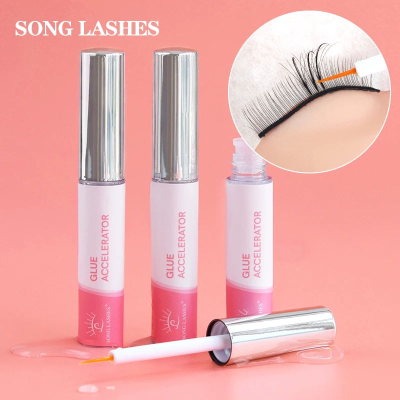 SONG LASHES 5ml Fast Drying Eyelash Extension Glue Accelerator High Quality Makeup Tools for Beauty Salon or Personnel