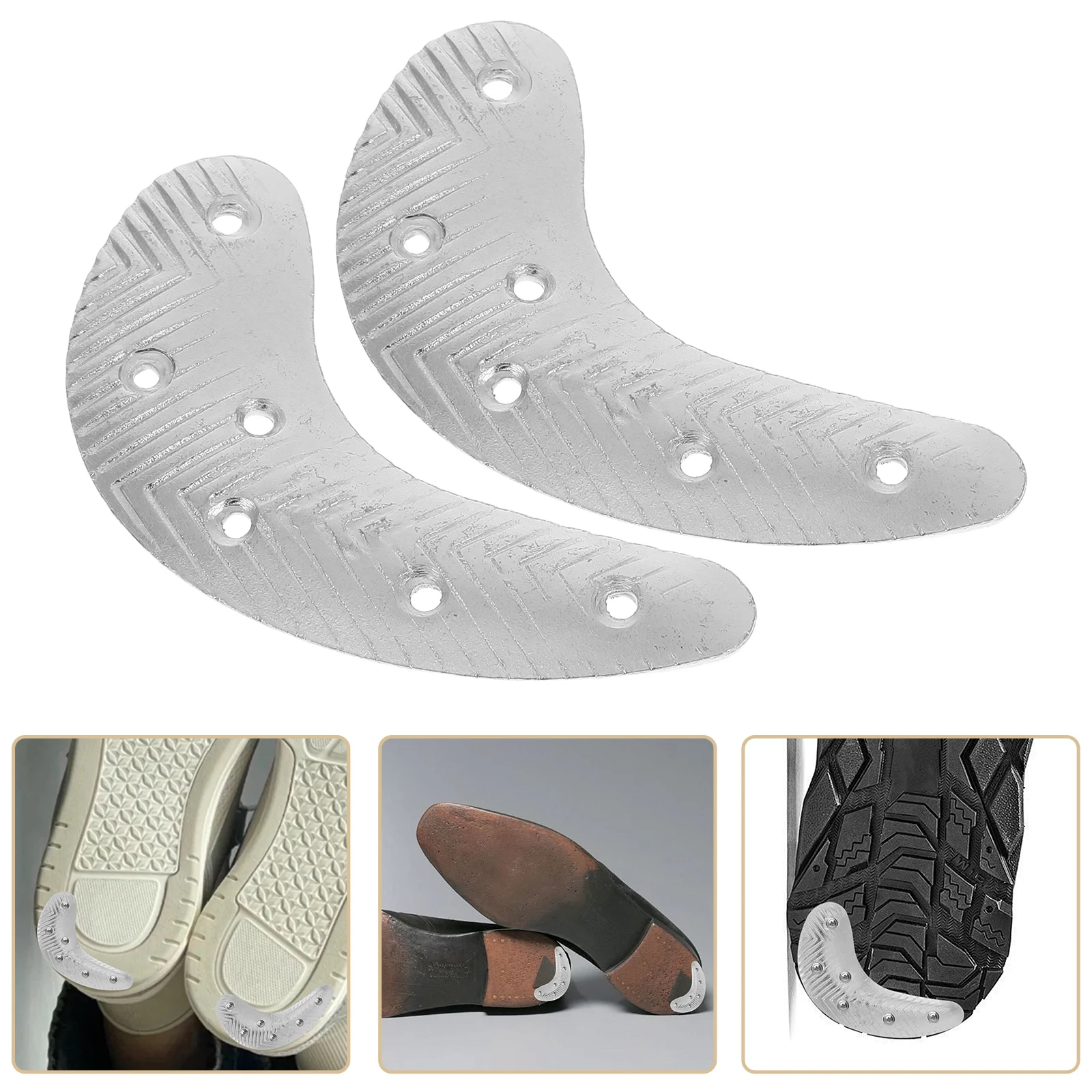 Metal Wear Resistant Discs Men Shoes Heel Repair Plates Boot Sole Protectors Shoe Foot Care Tools