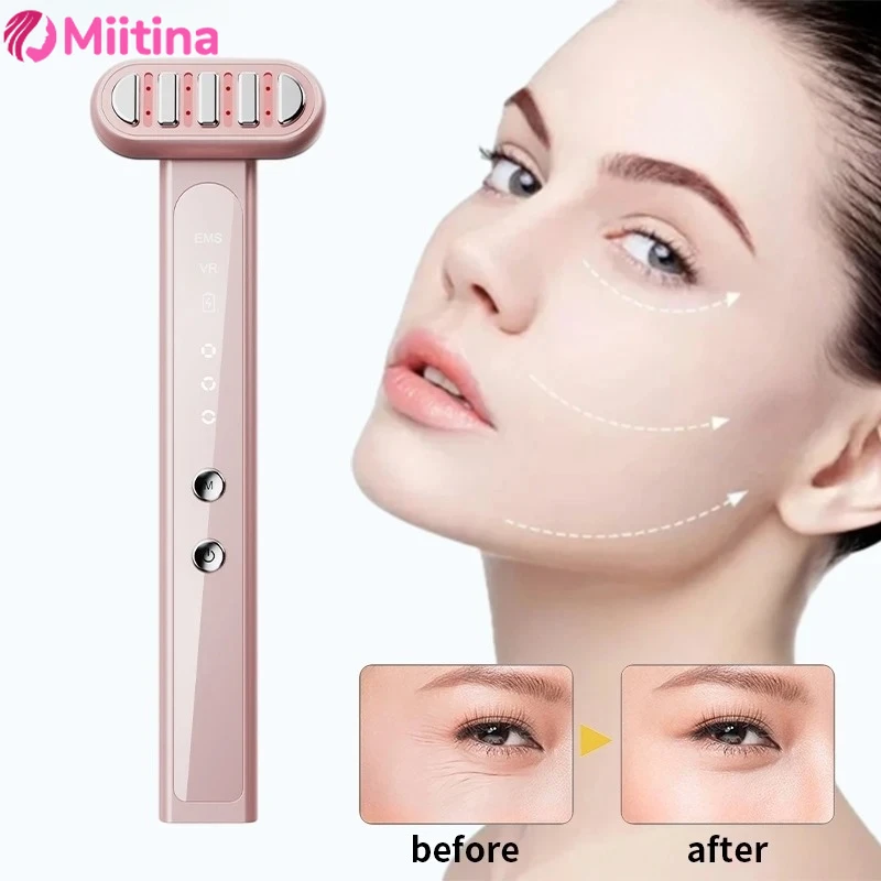 Beauty Eye Massager Device Red Light Facial Wand Eye Neck Massager Skin Tightening Anti Wrinkle SkinCare Beauty Anti Dark Circle