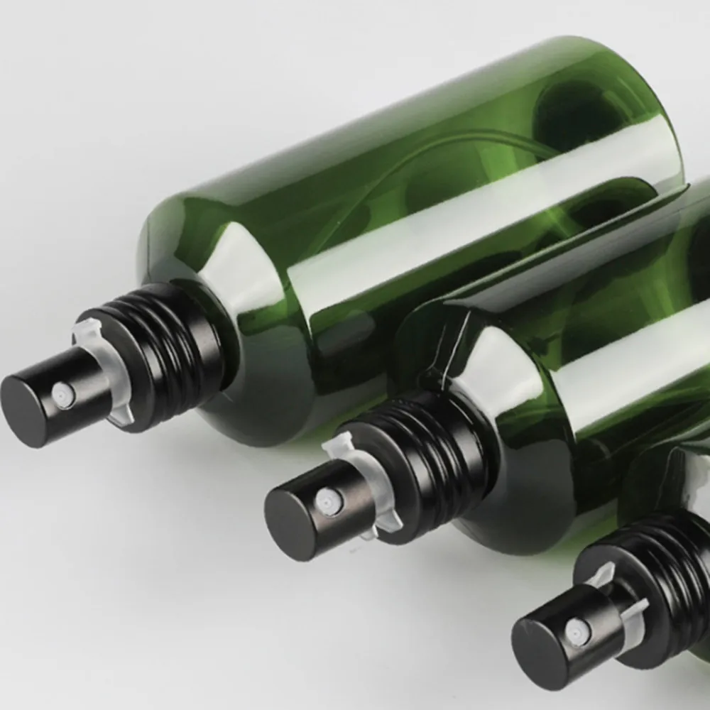 1PC 50/100/150/200 ML Spray Bottle Portable Green Plastic Sprayer Bottle Refillable Travel Perfume Bottle Cosmetic Containers