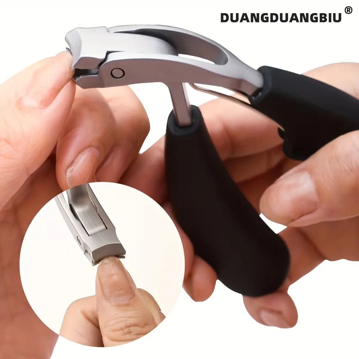 Premium Heavy-Duty Nail Clippers with Wide Opening & Concave Blade, Perfect for Thick Nails