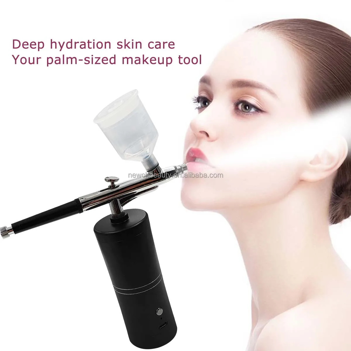 Cordless Airbrush Kit with Compressor USB Rechargeable Portable Airbrush for Nail Art Makeup Cake Decorating Painting Skincare