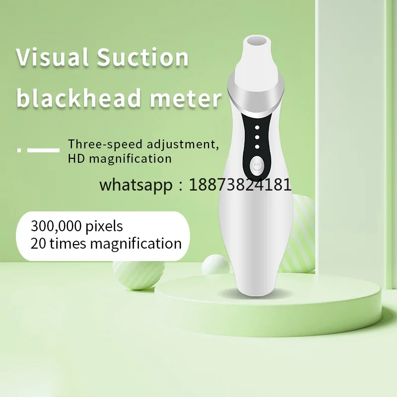 Electric Visual Vacuum Blackhead Remover Pore Tool for Acne Pimple Treatment Oil Removal Beauty Personal Care Black White fast s