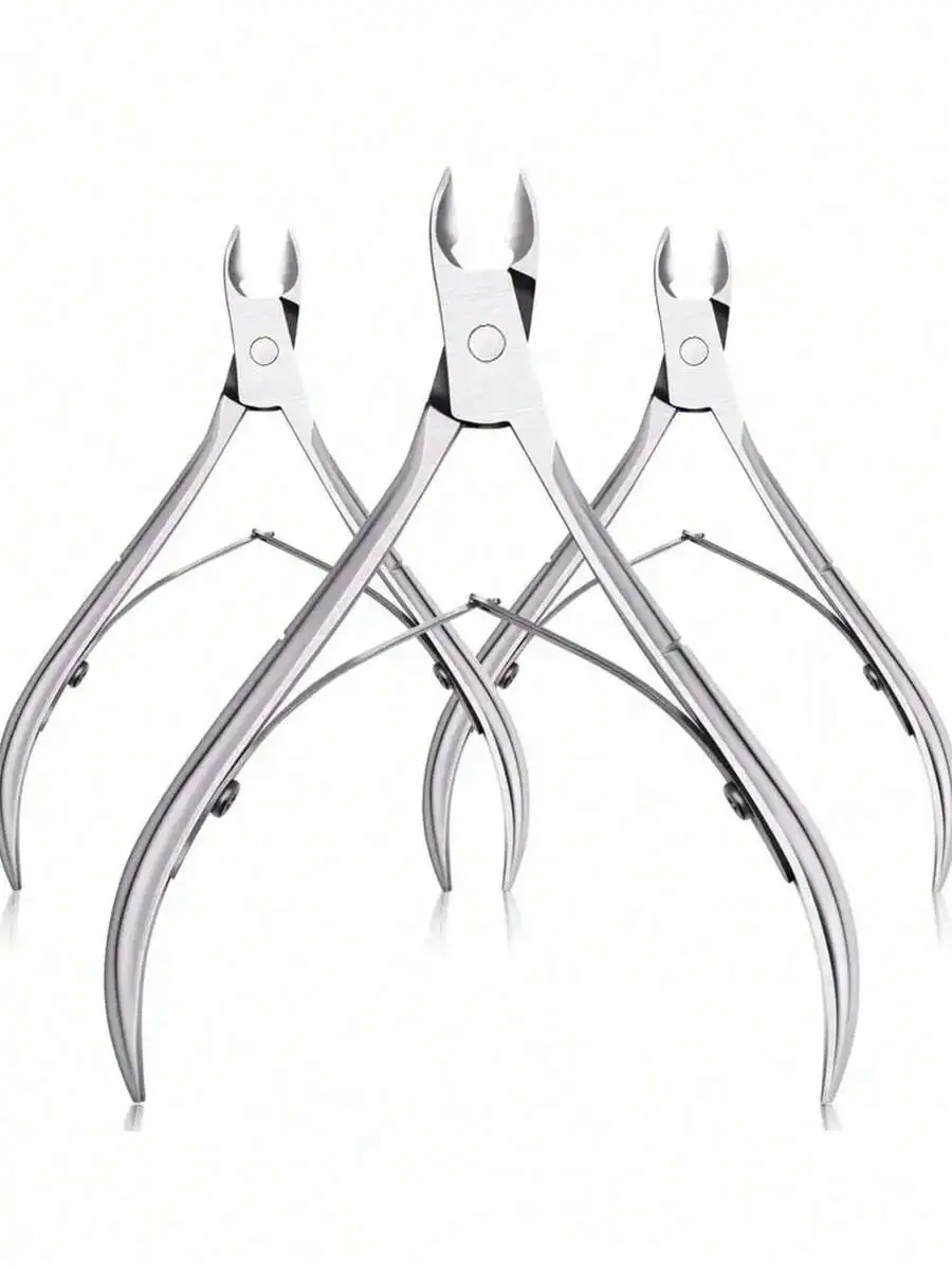 1 Pc Classic Stainless Steel Nail Clipper Set,Precise Trimming Finger & Toe Nails,Curved Blade Edge,Professional Cuticle Nipper,