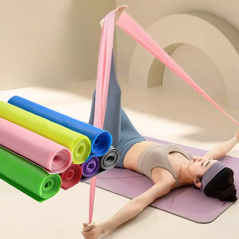 Elastic Non-slip Resistance Bands Premium Latex Yoga Fitness Stretch Loops Full Body Muscle Training Home Gym Workout Equipment