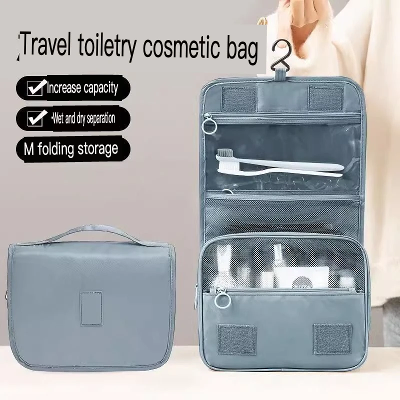 Makeup Bag Women's Portable Large Capacity Storage Bag New Foldable Travel Skincare Toiletry Bag Box Storage Bag