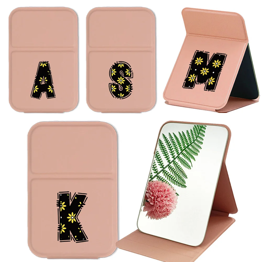 Makeup Mirror Desktop, Foldable Dual Sided Glass High Definition, Easy Clean for Travel, Soccer Fan Gift for Women