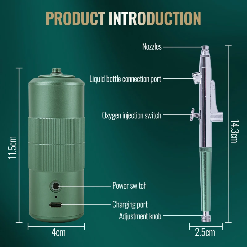 Professional Nano Spray Oxygen Facial Machine for Deep Hydration & Makeup Application – Portable Home Beauty Device LESEN