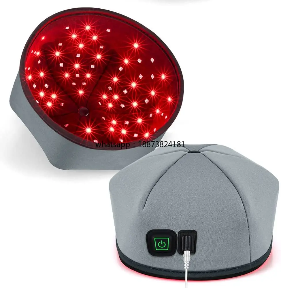Custom Logo Redlight Therapy Cap Near Infrared 660nm 830nm LED Red Light Hat fast shipping
