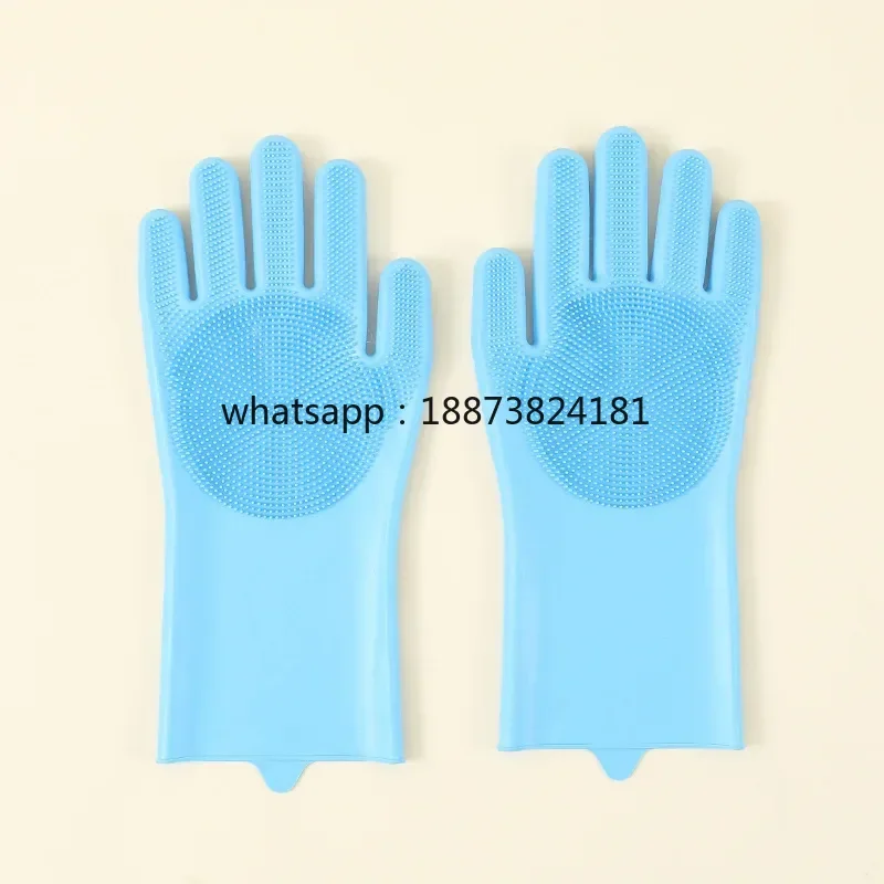Pet Grooming Cleaning Gloves Dog Cat Bathing Shampoo Glove Scrubber Magic Dishwashing Cleanner Sponge Silicon Hair Removal fast