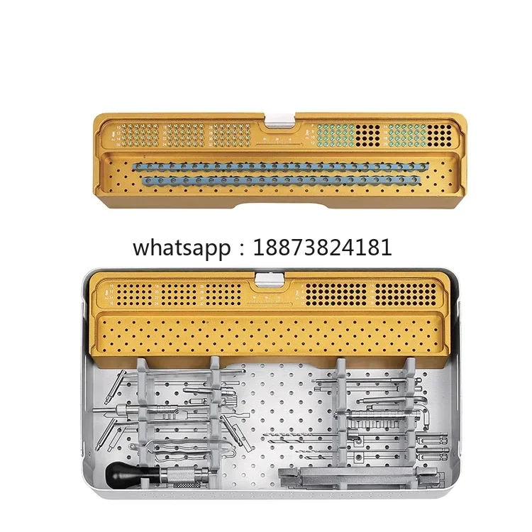 Surgical Medical Pet Animals Veterinary Orthotic Implants 3.2mm Reconstruction Compression Locking Plate kit fast shipping