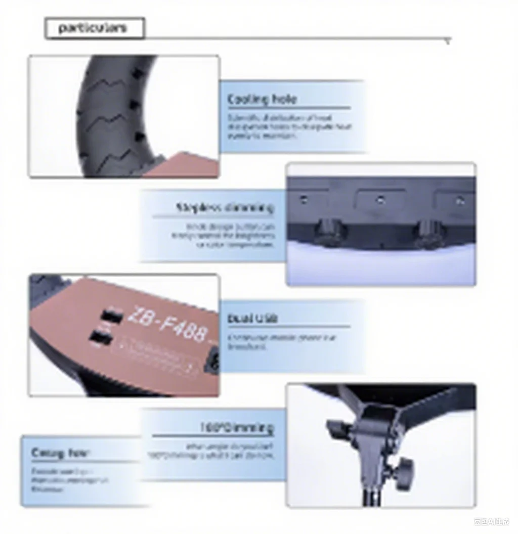 LESEN Professional Ring Light LED Ring Fill Light Broadcast Photography Functions Live Video Recording Portrait Photography