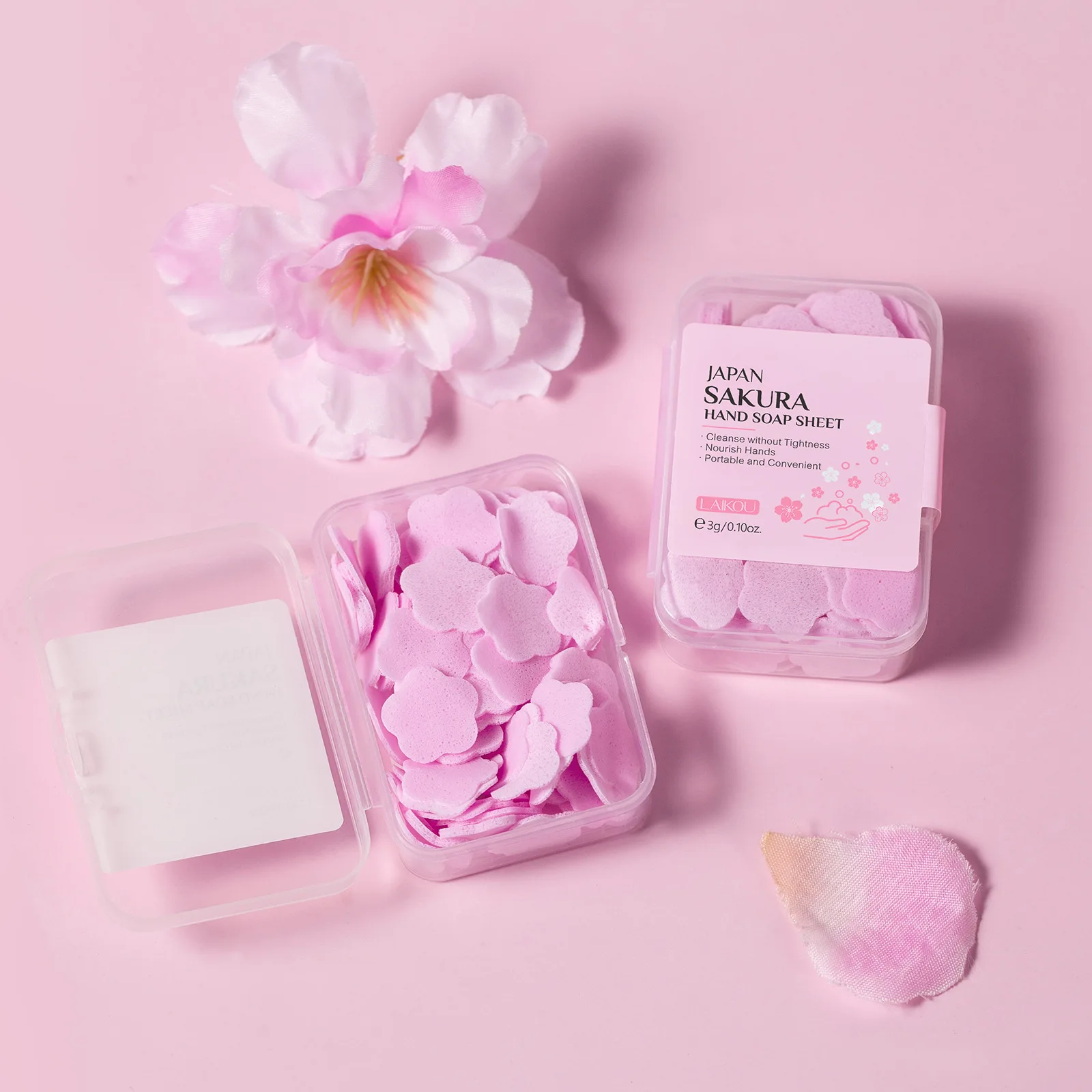 Travel Camping Hiking Disposable Boxed Soap Flakes Portable Soap Paper Hand Washing Cleaning Soap Tablets Scented Toilets Soaps