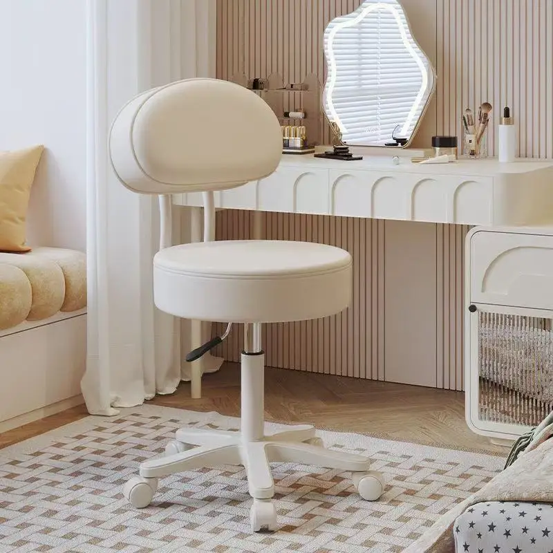 Home Makeup Chair Leisure Chair With Wheel Set That Can Rotate 360 Degrees And Lift Office Chair Thick Fabric
