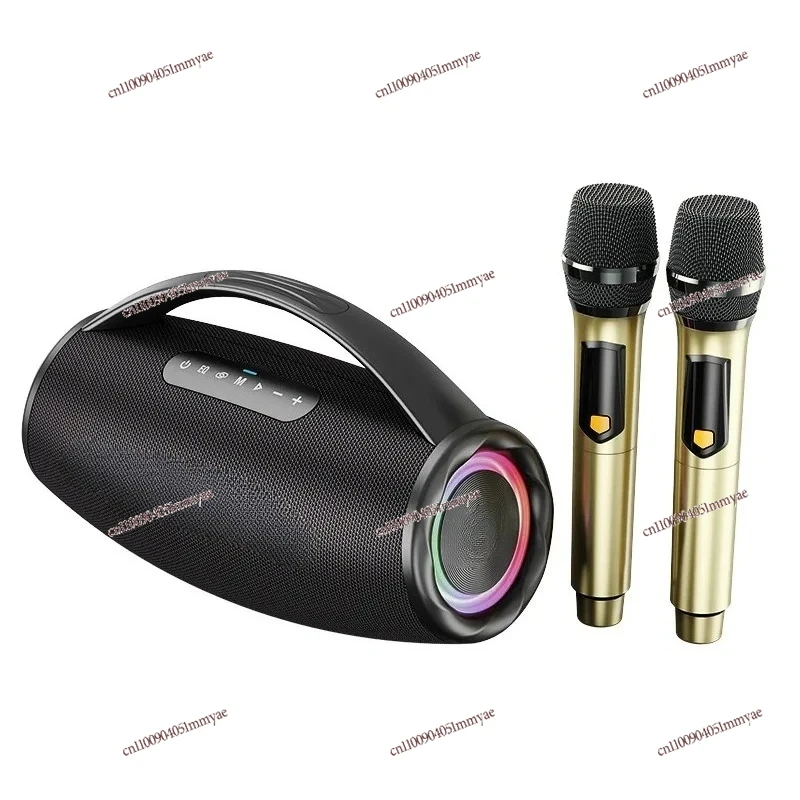 S97M Outdoor Karaoke for Bluetooth Speaker with RGB LED  Heavy Bass Portable for Square Dance Home Theater & Memory-Boxe