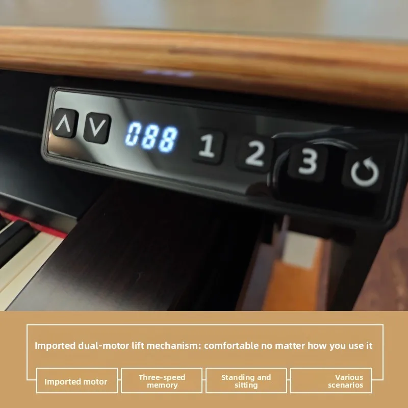 Electric Height-Adjustable Digital Piano Desk Keyboard Desk Music Production Workstation Recording Studio Music Production Desk