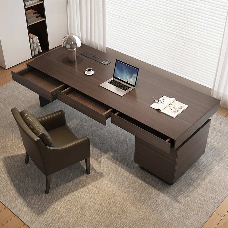 Long Luxury Office Desk Modern Computer Gaming Standing Office Desk Bedroom Decoration Conference Meuble Bureau Home Furniture