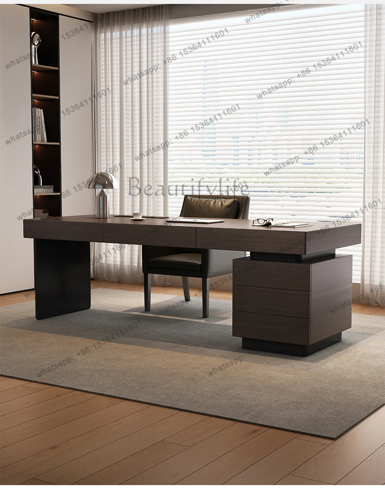 Long Luxury Office Desk Modern Computer Gaming Standing Office Desk Bedroom Decoration Conference Meuble Bureau Home Furnitur