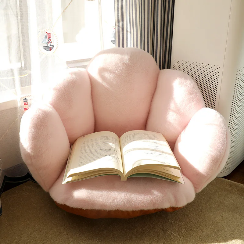 Short Plush Sitting Cushion Lounger Comfortable Ergonomic Cushions Lazy Relaxing Children's Pad Home Textile Decorative Pads